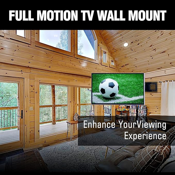 FORGING MOUNT Heavy Duty TV Wall Mount, Dual Articulating Arm Full Motion TV Wall Mount Bracket with 43 inch Long Arm,Fits 50 to 100 Inch TVs, Holds up to 198 lbs,Max VESA 800x600mm