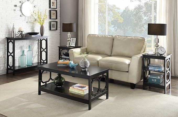 Convenience Concepts Omega Square 36" Coffee Table, Black