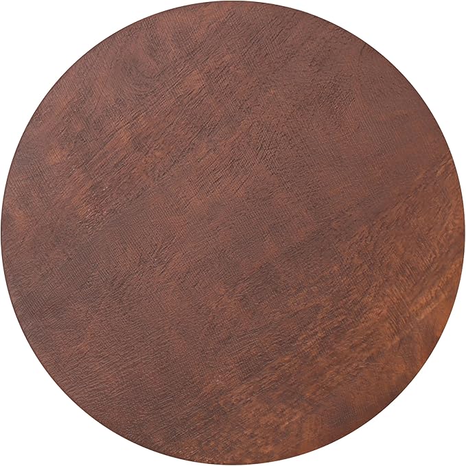 SIMPLIHOME Boyd 13-inch Wide Solid Mango End Table in Warm Dark Brown, Contemporary-Style Accent Table for Living Room, Bedroom, or Family Room, Assembled