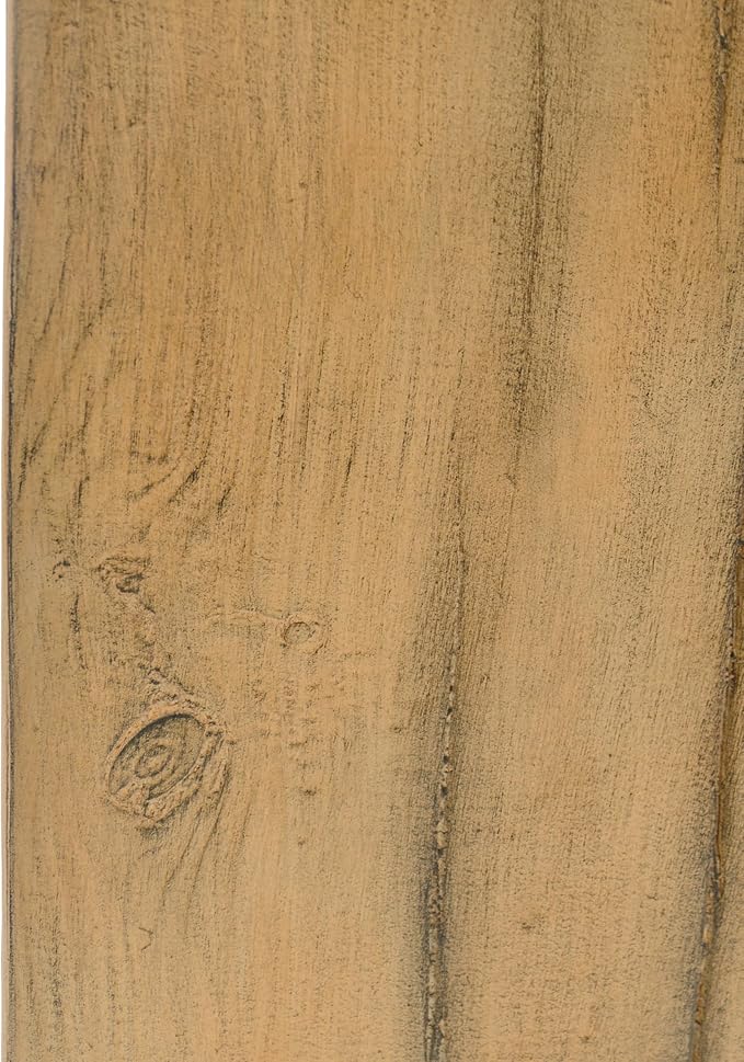 Christopher Knight Home Bard 27.75" Square Living Room Side Table, Wood-Like Distressed Finish End Table, Decorative Accent Table for Indoor Outdoor Usage, Space Saving Furniture, Natural