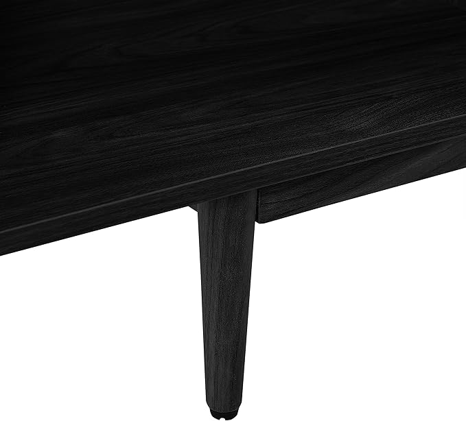 Crosley Furniture Liam Medium Vinyl Record Storage TV Stand and Entertainment Center, Media Console, Black