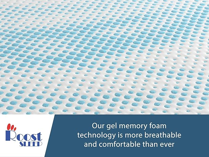 Cool Cloud Supreme 3 Inch Gel Memory Foam Queen Mattress Topper – Cooling, Ventilated Design for Back and Pressure Relief