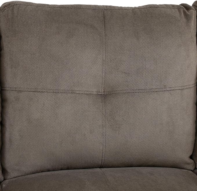 Brown L-Shaped 3-Piece Corduroy Sofa with Storage Ottoman Set, Sectional Couch Sofa Set for Living Room, Office, Small Space