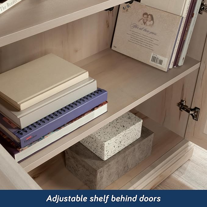 Sauder Miscellaneous Storage Library, Pacific Maple Finish