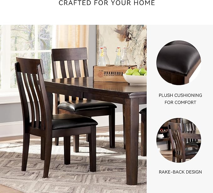 Signature Design by Ashley D596-01 Dining Side Chair, 0, Dark Brown