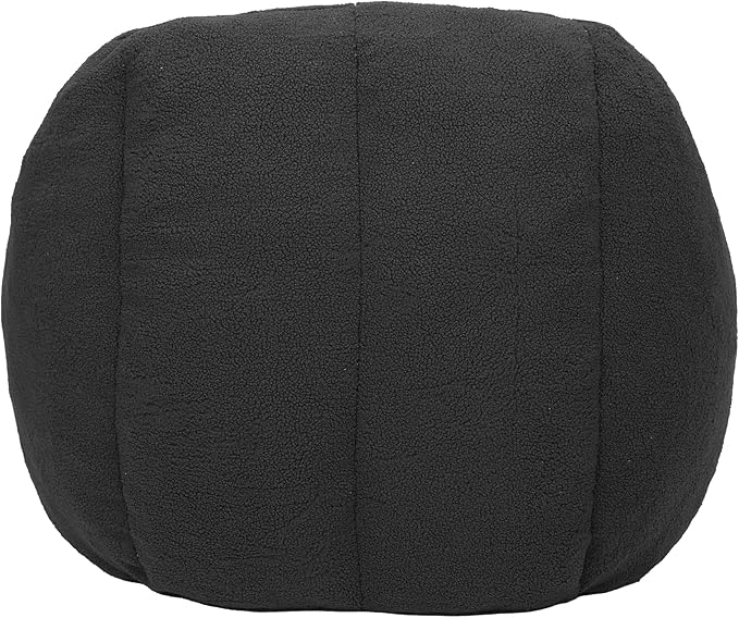 Furniliving Bean Bag Chair, Oversized Bean Bag Couch for Adults Comfy Bean Bag Sofa with Back Support, Large Bean Bag Chair Lazy Sofa for Living Room Bedroom, Darkgrey, Teddy