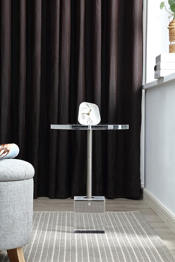 Clear Acrylic End Table,Side Table,for Livingroom,13.5 x 13.5 inch, 23 inch High