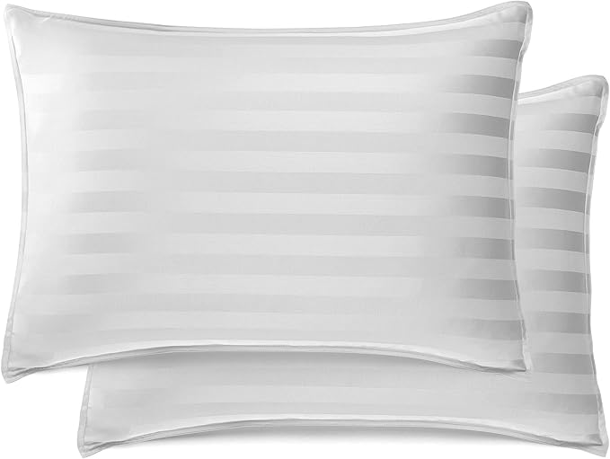 California King Sheets by Pure Bamboo, Genuine 100% Organic Viscose Derived from Bamboo Bed Sheet Set, Soft & Cooling, Double Stitching, Lifetime Quality Promise (California King, Jacquard White)
