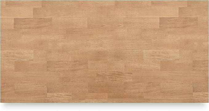 Signature Design by Ashley Gesthaven Modern Counter Height Dining Table with 3 Shelves and Trestle Base, Light Brown & Green