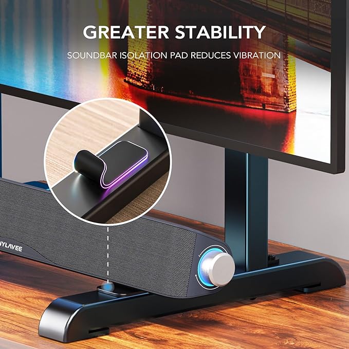 AX WABER Universal TV Stand,Table Top TV Stand Base Replacement for Most 37 to 86 Inch LCD LED TVs, 7 Height Adjustable Legs with Cable Management Hold up to 150lbs, Max VESA 800x600mm, Black AX10TB01