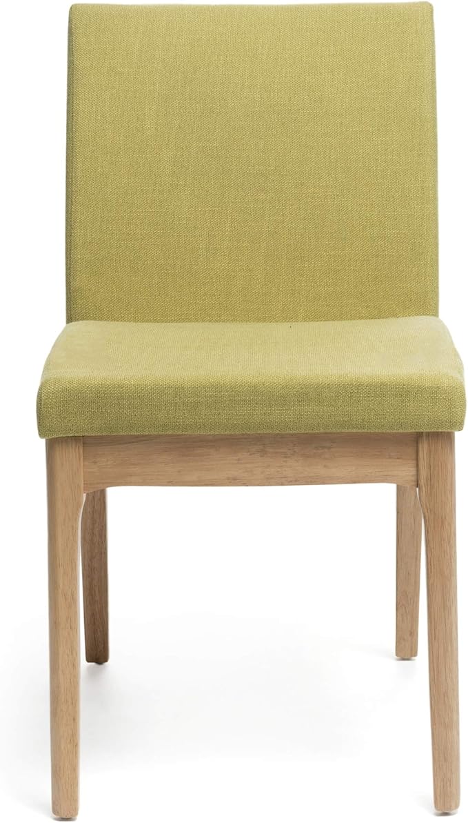Christopher Knight Home Benson Mid-Century Modern 7 Piece Dining Set, Green Tea and Natural Oak