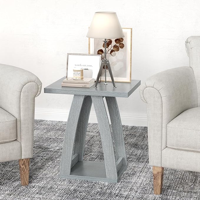 End Table, Side Table, Nightstand, Sofa Side Table with Shelf, Modern End Table for Living Room, Bedroom