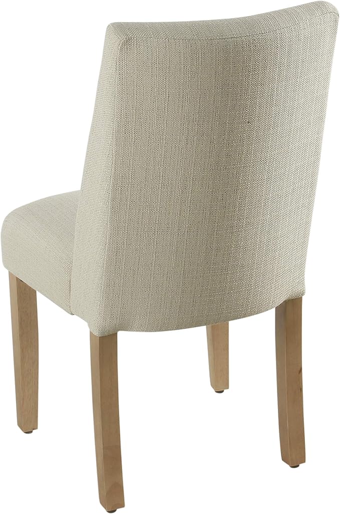 HomePop Marin Curved Back Dining Chair, Single Pack, Linen