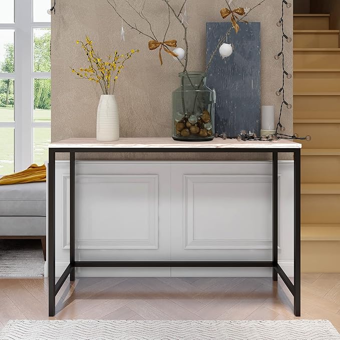 Console Table for Entryway Narrow Sofa Tables Entryway Table Rustic Narrow Entrance Console Table Front Door Console Table Accent Table for Living Room Entryway Corridor Hallway Natural Wood Color
