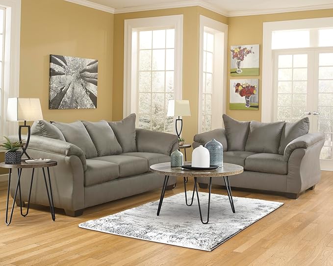 Signature Design by Ashley Darcy Casual Plush Sofa, Grayish Brown
