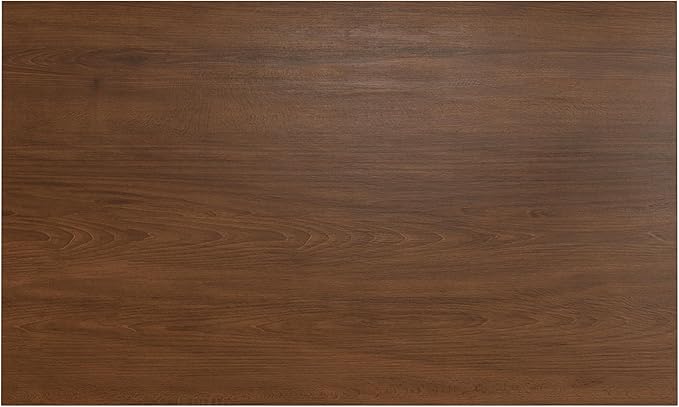 SIMPLIHOME Colby Dining Table, Solid Wood Walnut Veneer in Walnut, 60 x 36 inches, Contemporary-Style Rectangular Kitchen Table for up to 6 People