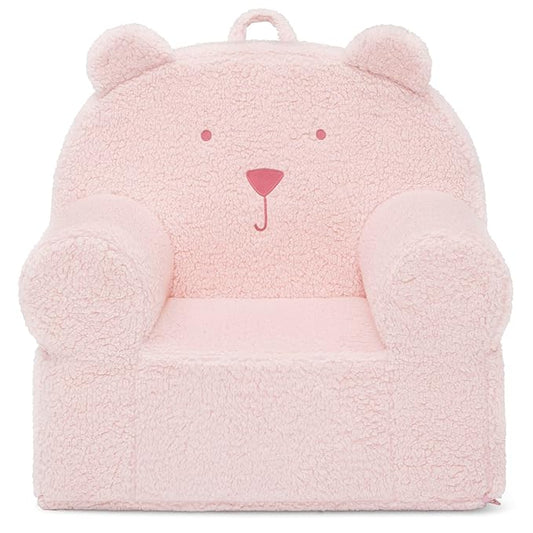 GAP babyGap Sherpa Bear Chair - Greenguard Gold Certified, Blush