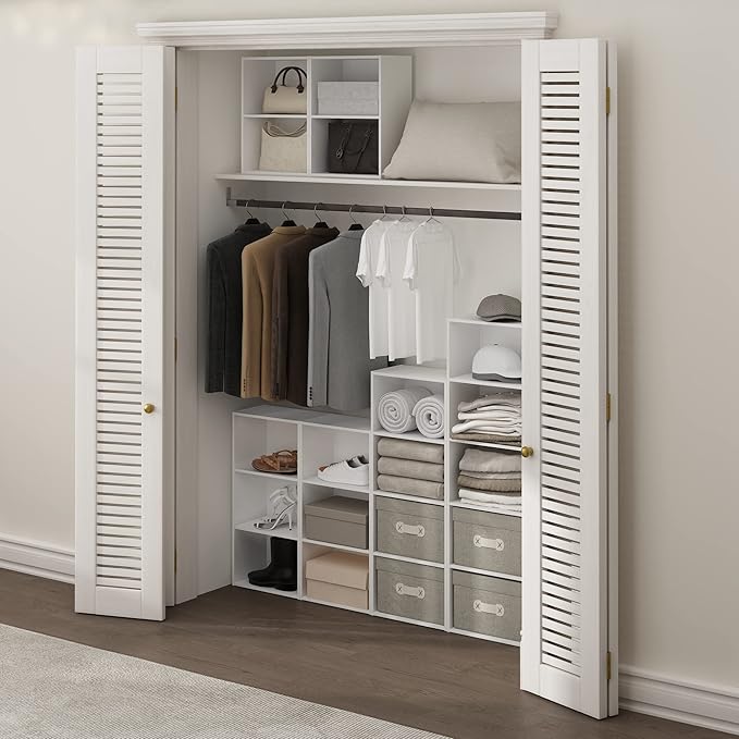Furinno Luder Bookcase / Book / Storage, 4-Tier, White