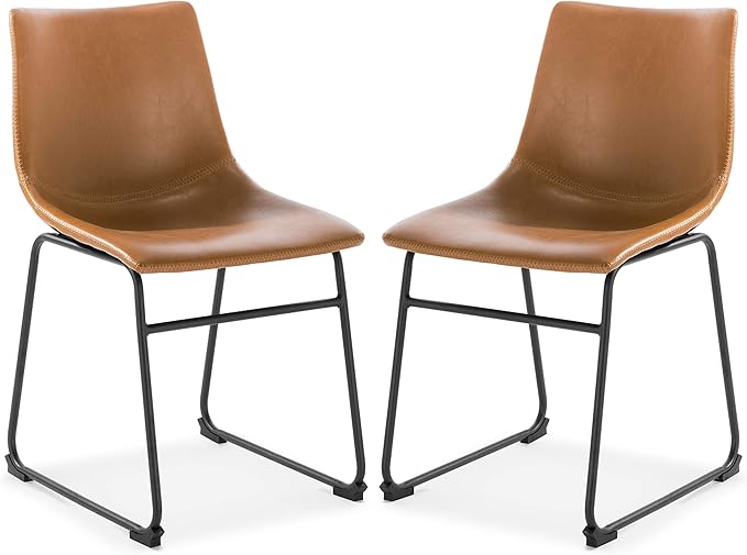 EdgeMod Brinley Dining Chair in Tan (Set of 2)