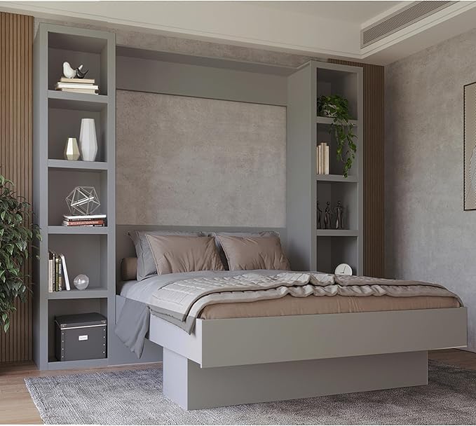 Oakland Living Grey 91-in Tall Wooden Bookcase Shelf