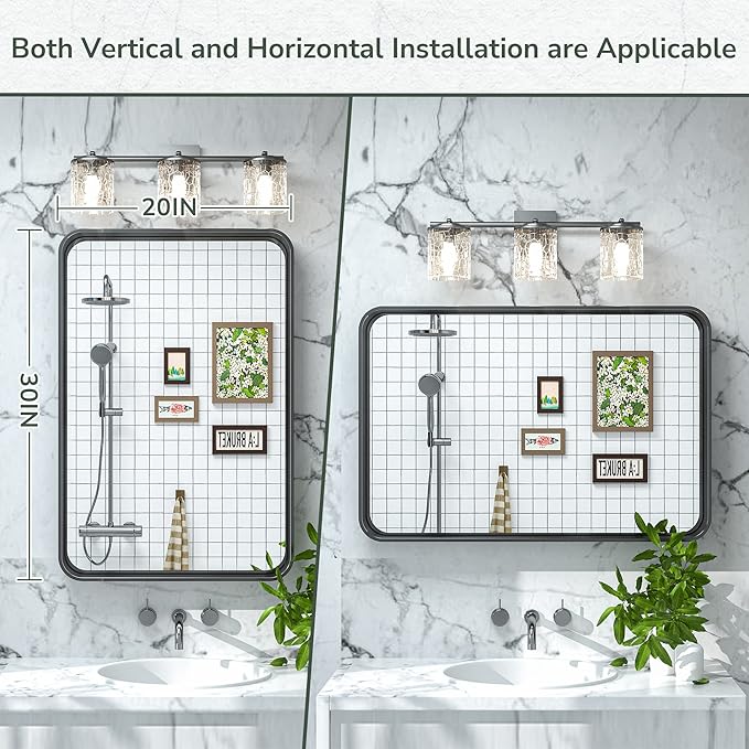TokeShimi 20 x 30 Inch Matte Black Bathroom Wall Mirror Vanity Metal Frame Round Corner Rectangular for Home Decor Living Room Entryway (Horizontal/Vertical)