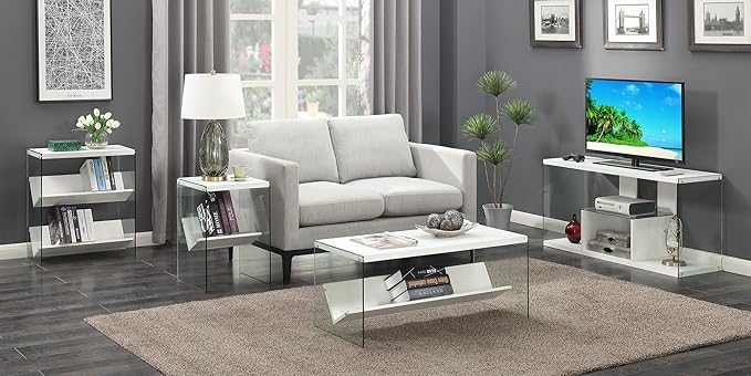 Convenience Concepts SoHo Console Table/Desk, White