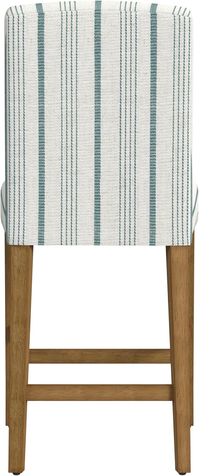 HomePop Curved Back 24" Barstool - Blue Calypso Stripe