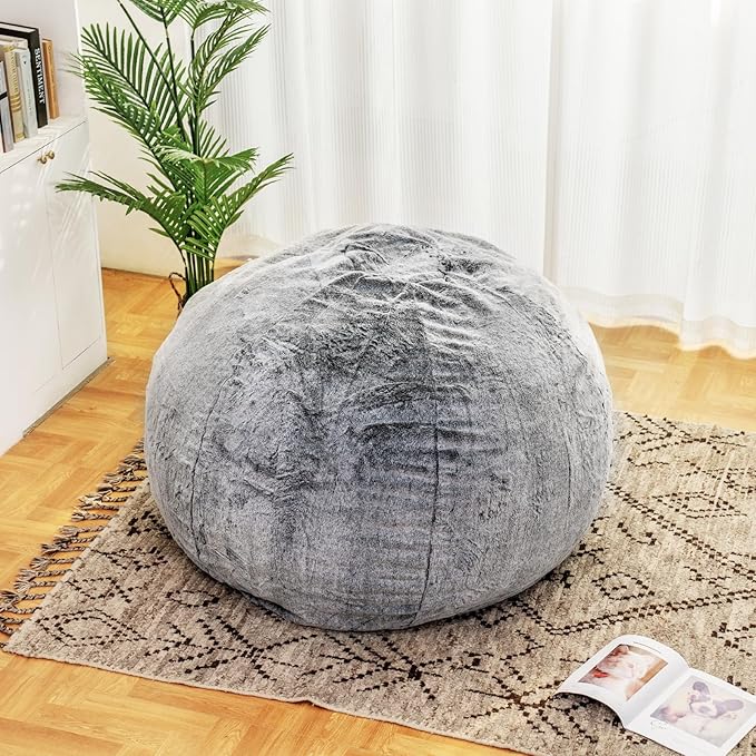 Recaceik Bean Bag Chair Large Bean Bag Chairs, with Fluffy Removable Spongefor, for Living Rooms, bedrooms, Study Rooms, and Offices