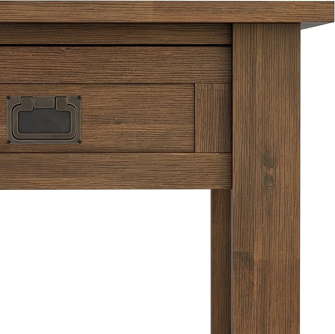 SIMPLIHOME Monroe SOLID ACACIA WOOD 22 inch Wide Square Rustic End Table in Rustic Natural Aged Brown for the Living Room and Bedroom