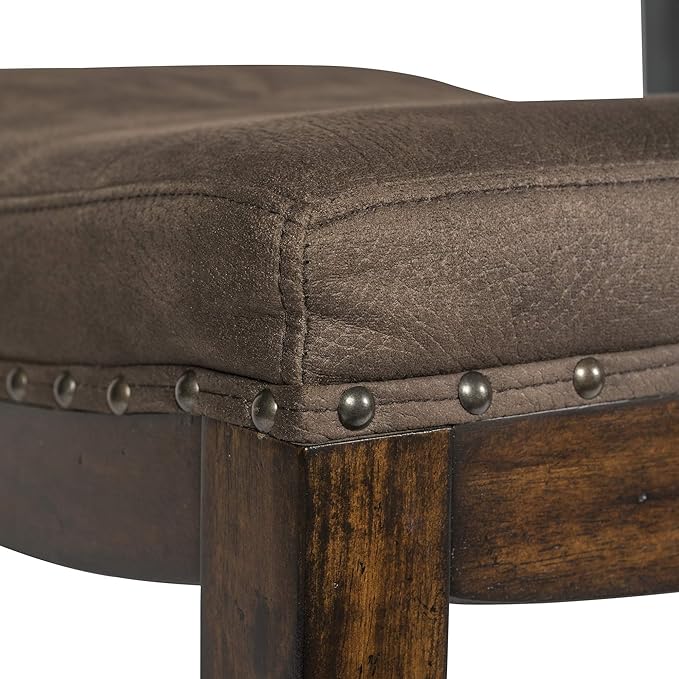 Liberty Furniture Industries Aspen Skies Uph Console Stool, W18 x D15 x H26, Medium Brown