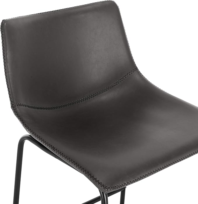 EdgeMod Brinley Counter Stool in Grey (Set of 3)