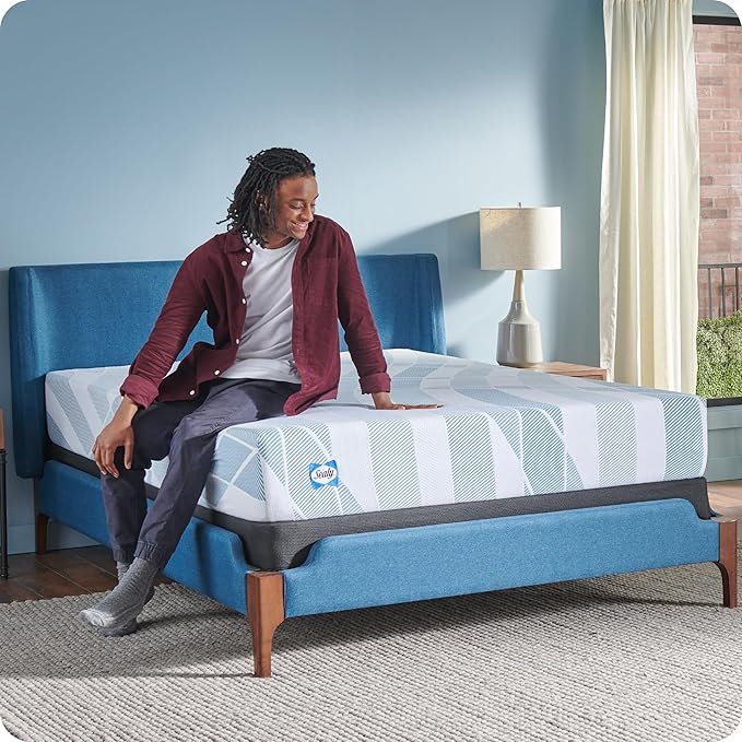 Sealy Dreamlife 10” Foam Mattress-in-a-Box, Twin, SealyComfort Gel Memory Foam, Surface-Guard Technology, 10 Year Limited Warranty, Made in The USA