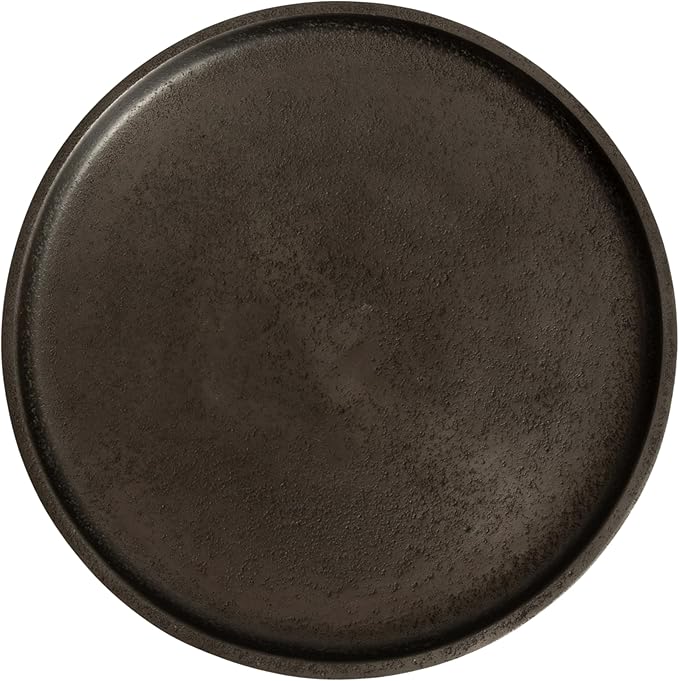 Kate and Laurel Truxton Modern Round Metal Drink Table, 9 x 9 x 22, Graphite, Industrial Cast Aluminum Pedestal Table for Use as Indoor Plant Stand or Living Room Decor