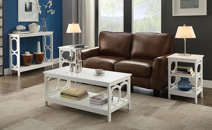 Convenience Concepts Omega Square 36" Coffee Table, White
