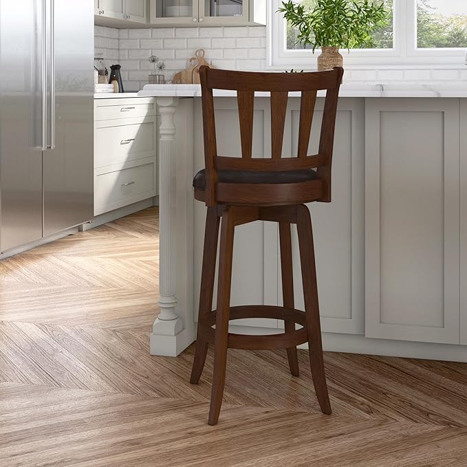 Hillsdale Presque Isle Swivel Stool, Bar Height, Cherry
