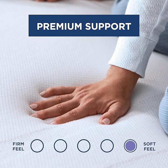 TEMPUR-Adapt (Supreme) 3" Memory Foam Mattress Topper, Full, White