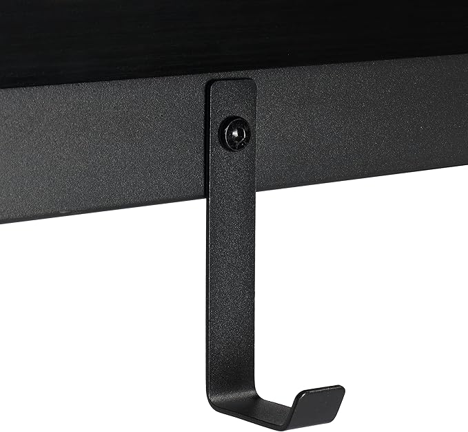 Finnhomy 47" Bar Set - Pub High Top Table With Stools, Rectangular Bar Height Kitchen Set for 2, Industrial Breakfast for Kitchen, Living Room, Rustic Black