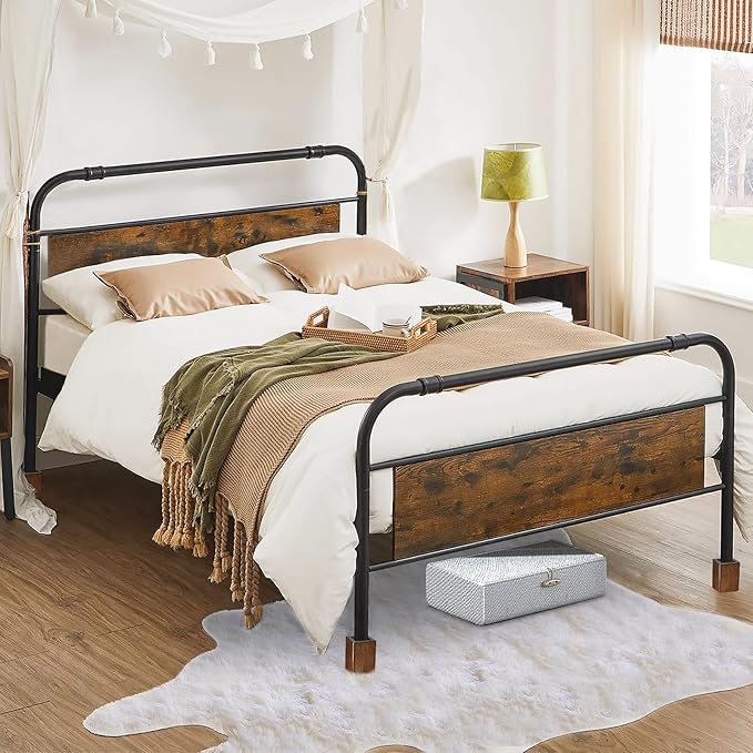 Sopicoz Wood Bed Risers Set of 4, Square Furniture Risers, 4 inch Couch Risers Heavy Duty Bed Lifters Brown Bed Frame Risers Blocks, Lifters for Sofa, Chair, Cabinet, Dresser, Nightstand