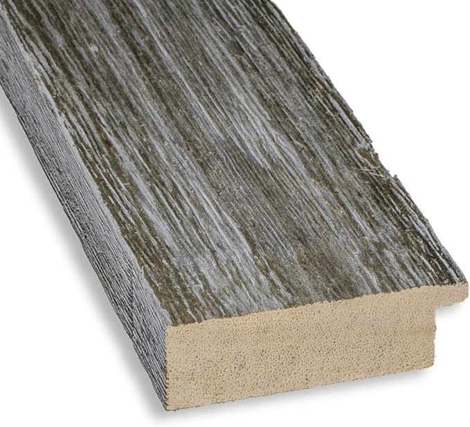 Amanti Art Grey Wall Mirror 35x45 Fencepost Grey Narrow Rectangle Bathroom Mirror for Wall Decor Living Room, X-Large Country Rustic Wood Frame, Hangs Horizonally and Vertically, Bathroom Decor,