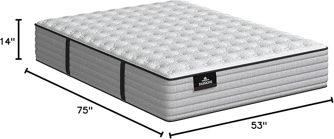 Kingsdown Passions Aspiration 14" Firm Hybrid Mattress, Full,Tan