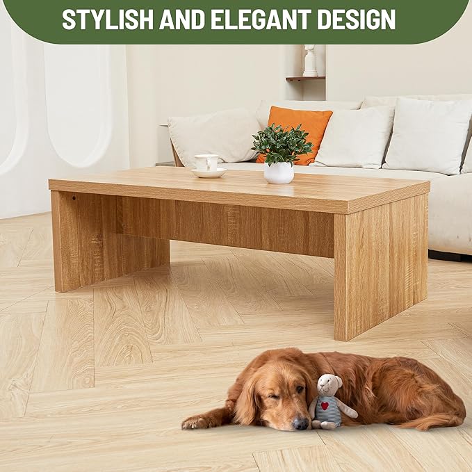 Rectangular Eco Friendly Engineered Wood Coffee Table for Living Room Cocktail Sofa Table