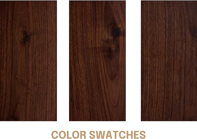 NTC Zoe Solid Wood Nightstand, Mid Century Modern Side Table Bedroom, Bedside Furniture, Night Stand, End Table, Easy Assembly - Dark Walnut