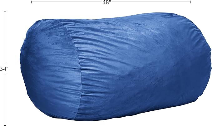 Sofa Sack Bean Bag Chair Cover, 6-Feet, Royal Blue