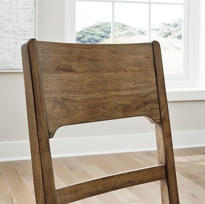 Signature Design by Ashley Cabalynn Traditional Dining Chair Set, 2 Count, Brown & Tan