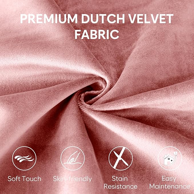 5 Ft Bean Bag Chairs for Adults with Memory Foam Filling, Comfy Bean Bag Sofa with Filler Included, Soft Dutch Velvet Fabric Beanbags,5 Foot, Pink