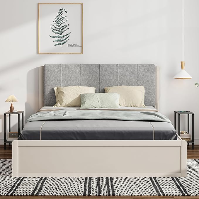 TUTOTAK Small Side Table, Narrow End Table, Skinny Sofa Table, Slim Nightstand, Couch Table, Living Room, Bed Room, Charcoal Grey TB01BY062