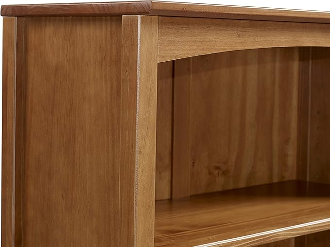 Shaker Style 4 Shelf Bookcase / Solid Wood / 48" High / Adjustable Shelving / Closed Back / Display Bookshelf for Living Room, Bedroom, Home and Office, Cherry