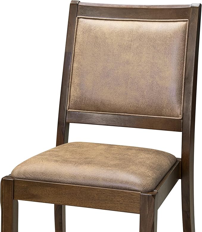 X12X2-008-28 - 13-Pc Dining Room Table Set includes an Extendable Rectangle Kitchen Table and 12 Stackable Polyester Fabric Dining Chairs, 39x120 Inch, Antique Walnut