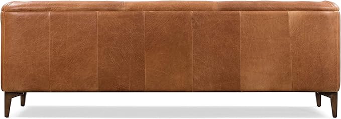 POLY & BARK Essex Sofa in Full-Grain Pure-Aniline Italian Tanned Leather in Cognac Tan