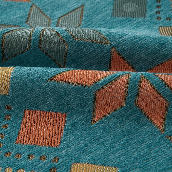 STACYPIK Green Jacquard Couch Cover Chenille Boho Sofa Covers for 3 Cushion Couch Reversible Tassels Sofa Seat Cover Blankets Scratch Proof Couch Protector Loverseat Futon Cover for Sectional-71X134IN